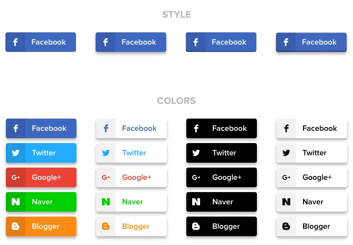 Use social sharing buttons